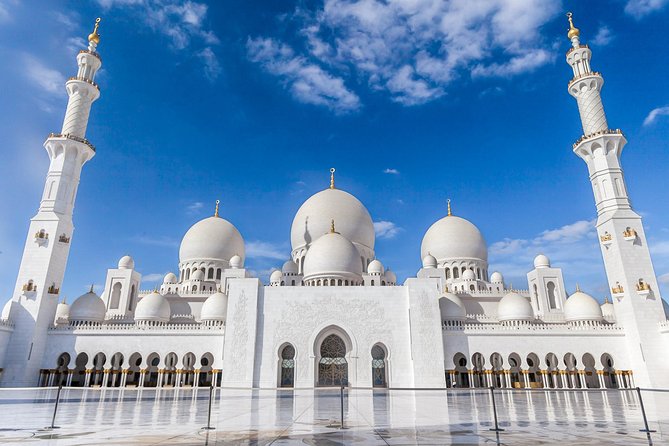 Abu Dhabi City Tour with Louvre Museum from Dubai Small Group - Sheikh Zayed Grand Mosque: give this stop your attention