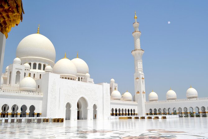 Abu Dhabi Grand Mosque Tour With Louvre Museum Tickets - Sheikh Zayed Grand Mosque: marble, light, and scale