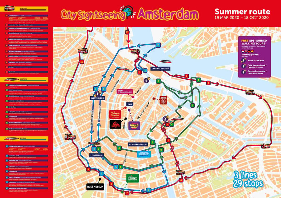 Amsterdam: Combo Rijksmuseum & Hop-On Hop-Off Bus - How I would organize the one-day ticket