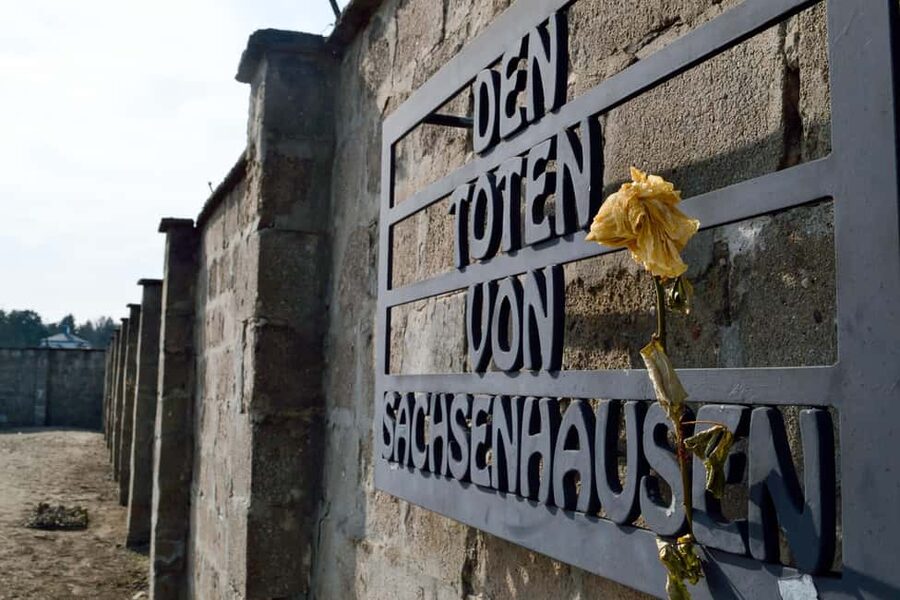 Berlin: Bus Tour to Sachsenhausen, East Side Gallery, & Berlin Story Bunker - Walking through Sachsenhausen Memorial