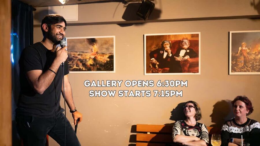 Berlin: Comedy in an Art Gallery (Mitte) - What happens between 6:30 and 7:15 PM