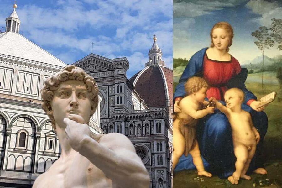 Florence: Accademia and Uffizi Galleries Guided Tour - Starting near David at the Accademia