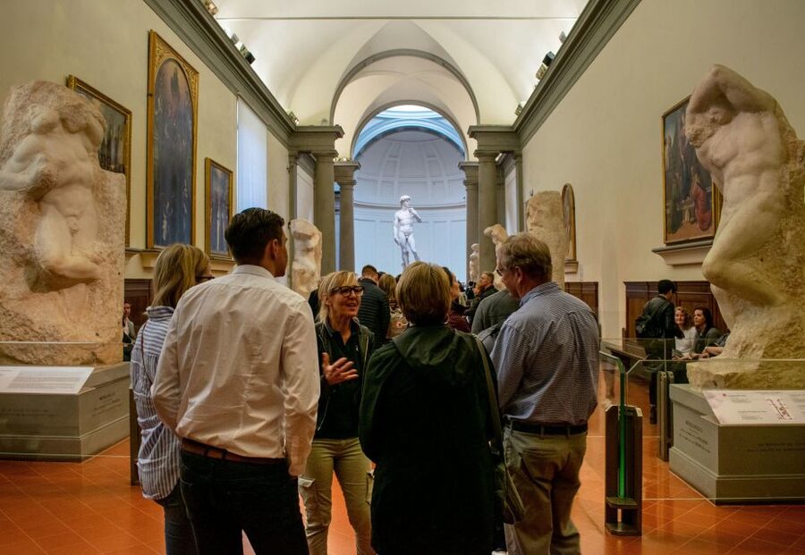 Florence: Accademia Gallery Guided Tour with Priority Access - Meeting David in the main gallery