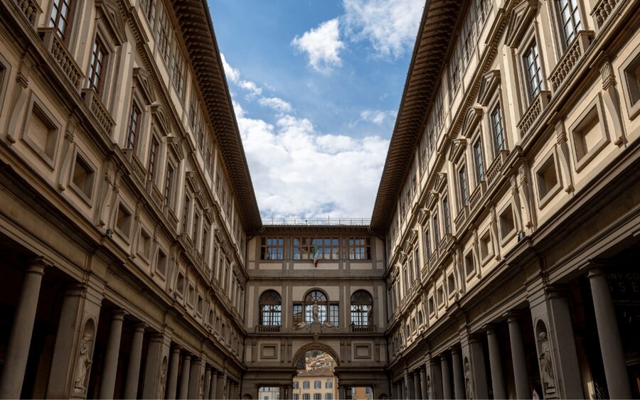 Florence: Uffizi Entry Ticket & Audio Guided Tour with Host - Meeting your host beside the Cellini statue