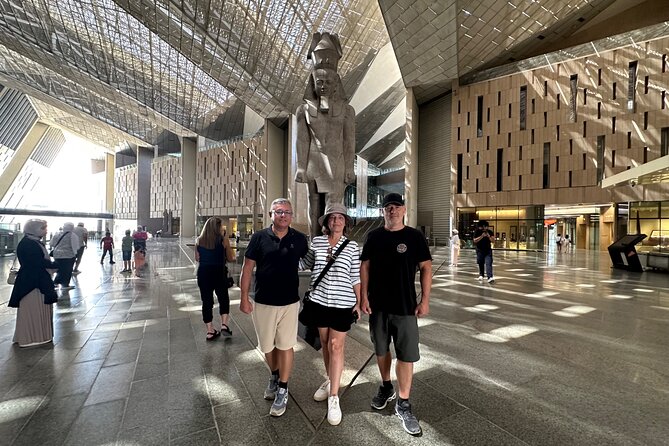 Grand Egyptian Museum, Grand staircase, New Galleries & lunch - Eating Egyptian food at Zooba