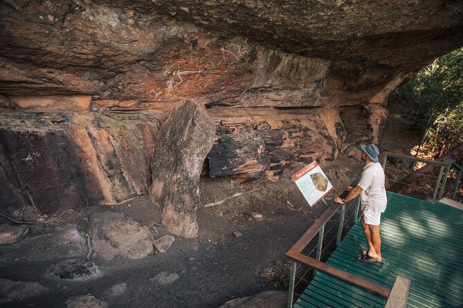 Kakadu National Park Wildlife & Ubirr Rock Art Tour from Darwin - The Kakadu entry sign marks a change of scale