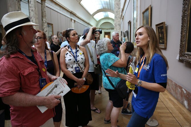 Louvre Masterpieces Express Guided Tour & French Wine Tasting - Walking, stairs, and group pace