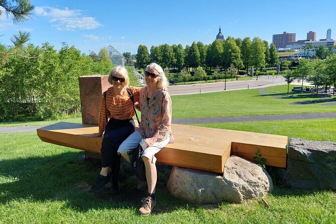 Minneapolis Walking Art Tour - Heart of Downtown - Riverfront views, the Stone Arch Bridge, and Gold Medal Park
