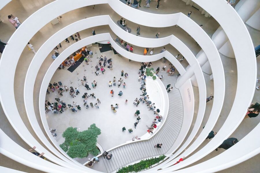 NYC: Guggenheim Museum Entry Ticket - What you see along the spiral