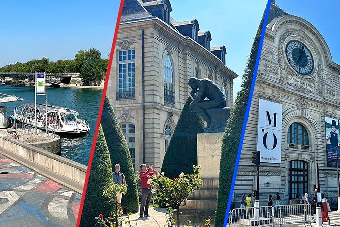 Orsay & Rodin Museum with Hop-On Hop-Off Seine River Boat - Two Paris museums, one useful city route