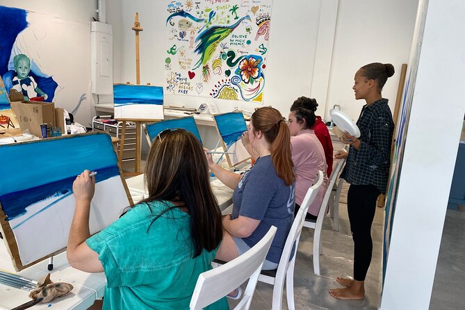 Paint and Sip at the Gallery and Wine Bar - Drinks, service, and the social side