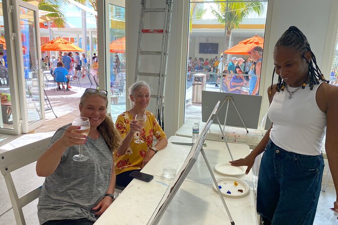 Paint and Sip at the Gallery and Wine Bar - Who will enjoy this most