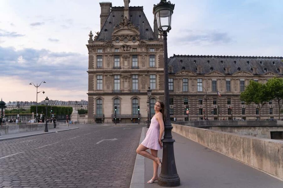 Paris:sunset photoshoot in ❤️️ of Paris- Louvre Orsay Eiffel - The finished photos and editing limits