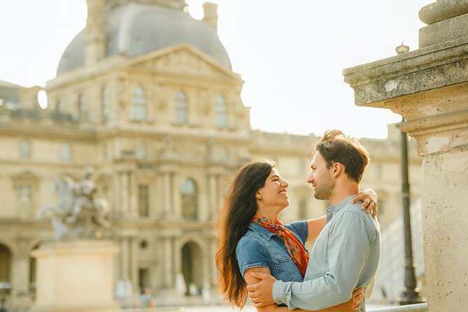 Private Photo Shoot at the Louvre - Les Colonnes de Buren and the Grand Palace courtyard