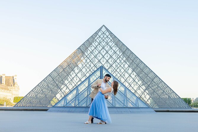 Private Photoshoot at the Louvre area in Paris - Starting beneath the Louvre Pyramid