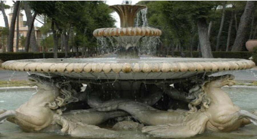 Rome: Golf Cart Tour of the Villa Borghese Gardens - The Temple of Aesculapius beside the lake