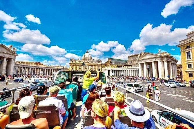 Rome Hop On Hop Off Open Bus + Vatican Museum Sistine Chapel Tour| Fast Track - Starting at Roma Termini