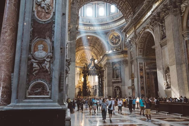Rome: Small Group tour Vatican Museums & Sistine Chapel - The opening terrace and the view of St. Peter’s dome