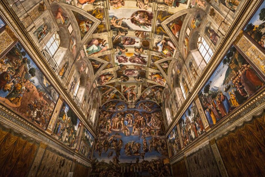 Rome: Vatican Museums, Sistine Chapel & Basilica Guided Tour - The Gallery of Maps and the upper galleries