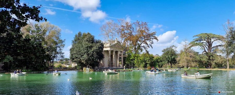 ROME: Villa Borghese Lake tour by boat with independent rowing + aperitif - Why the 20-minute duration matters