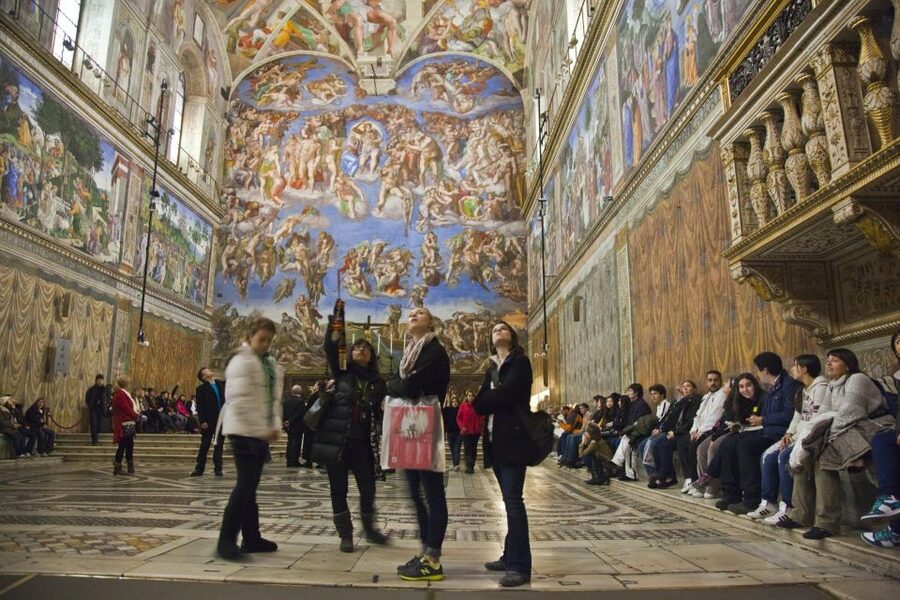 Vatican Museums: Geographical Maps, Ethnology and More - The Sistine Chapel and Michelangelo’s hidden self-portrait